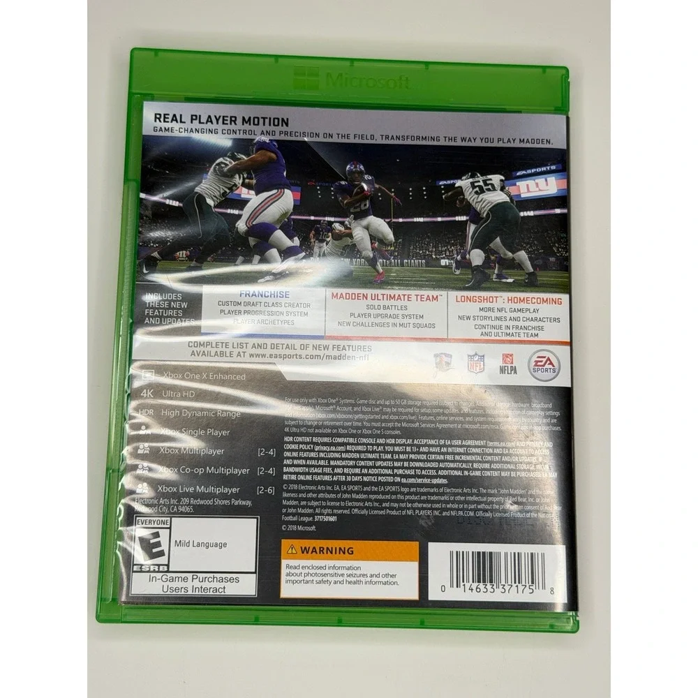 Madden NFL 19 Microsoft Xbox One. Complete